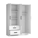 NW 448 - Wide Armoire Wardrobe Closet For Hanging With 2 Drawers & Shelves