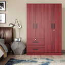NW 448 - Wide Armoire Wardrobe Closet For Hanging With 2 Drawers & Shelves
