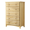 Solid Pine Wood Shaker Style 5 Drawers