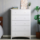 Solid Pine Wood Shaker Style 5 Drawers