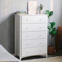 Solid Pine Wood Shaker Style 5 Drawers