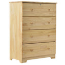Solid Pine Chest 4 Drawers