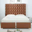 Rollie Vegan Leather Upholstered Bed Frame
