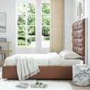 Rollie Vegan Leather Upholstered Bed Frame