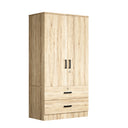NW 108 - Armoire 2-Door Wardrobe with 2-Drawers