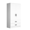 NW 108 - Armoire 2-Door Wardrobe with 2-Drawers