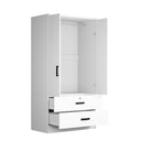 NW 108 - Armoire 2-Door Wardrobe with 2-Drawers