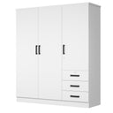 Violet Armoire With 3 Drawers & Shelves