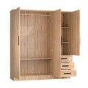 Violet Armoire With 3 Drawers & Shelves