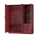 Violet Armoire With 3 Drawers & Shelves