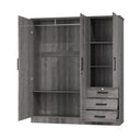 Violet Armoire With 3 Drawers & Shelves