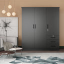 Violet Armoire With 3 Drawers & Shelves