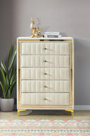Monique Velvet Chest - Fully Assembled
