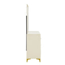 Monique Velvet Double Dresser With Mirror