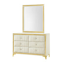 Monique Velvet Double Dresser With Mirror
