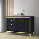 Monique Velvet Double Dresser - 6 Drawers