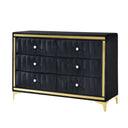 Monique Velvet Double Dresser - 6 Drawers