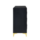 Monique Velvet Double Dresser - 6 Drawers